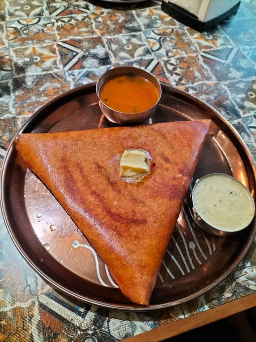 masala dosa with butter